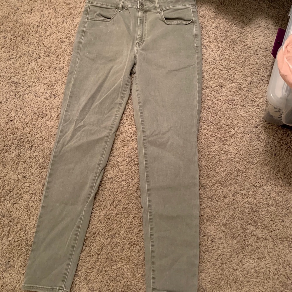 Army green American Eagle jeans